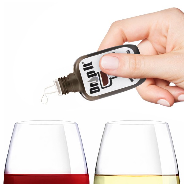 The Original Wine Drops - USA Made to Naturally Reduce Wine Sulfites and Tannins - Can Eliminate Wine Sensitivities, Allergies and Histamines - A Wine Wand Alternative