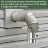 YOKIVE 4.9-inch HVAC Duct Manual Volume Backdraft Damper, Galvanized Iron