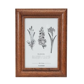 FUJICOLOR Photo Frame, Picture Frame, Wood, 4222L, Large, Brown