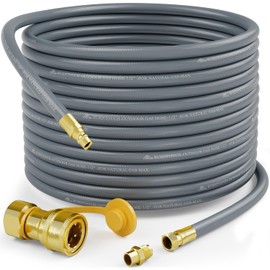 NUPICK 48FT 1/2" Natural Gas Hose,Natural Gas Conversion Kit for Grill with Quick Connect Fitting for BBQ, Grill, Pizza Oven, Patio Heater and More NG Appliance