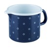 RIESS KELOmat "Enamel" Dirndl Schnabeltopf 1.0 L-Blümchenblau 12 CM