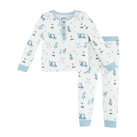 Mud Pie Boys Children's Blue Golf Toddler Pajama Set