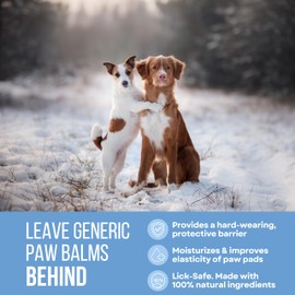 Rhino Wax - Dog Paw Snow Wax 2oz - Winter Balm for Dogs Feet - Protects Against Cold, Icy, Salt, Wintery Conditions - Moisturizes and Improves Elasticity - Lick-Safe, Natural Ingredients - Made in USA