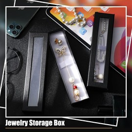 Dedjgoo 16 Piece Empty Pen Gift Box Cardboard Case Black Paper for Jewelry Pencil Ballpoint Fountain Pen Display