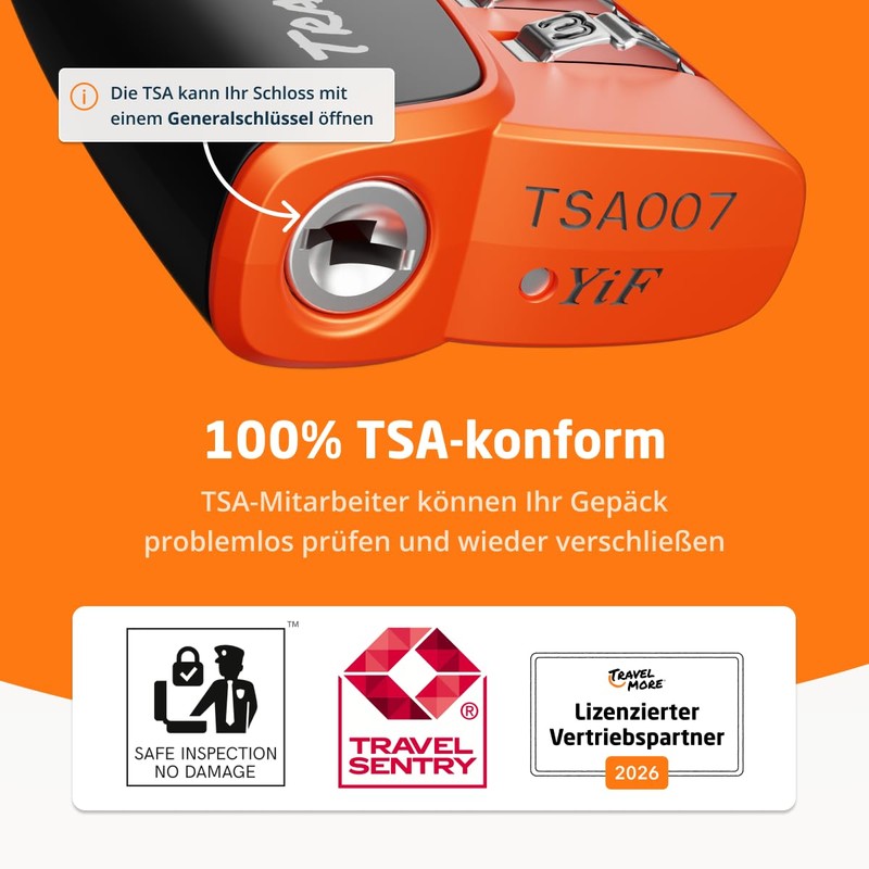 TSA Locks with Opening Alarm Indicator | TSA Suitcase Lock
