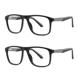 Large Blue Light Blocking Reading Glasses Readers for Men Low Bridge & Spring Hinge Design +1.75