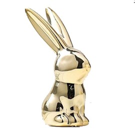 NWFashion Golden Small Animal Statues Home Decor Modern Style Gold Decorative Ornaments (Rabbit)…