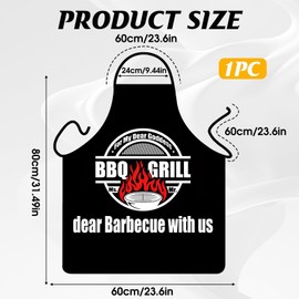 peaceking Cooking Apron for Men, Waterproof and Adjustable, Original Gift for Men - Comfortable and Durable BBQ Apron, Ideal for Father's Day, Christmas, Birthday, 2