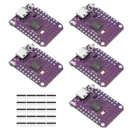 APKLVSR Pack of 5 ESP32 S2 Mini V1.0.0 Module Based on ESP32-S2FN4R2 Development Board 4MB Flash 2MB PSRAM WiFi MicroPython CircuitPython ESP-IDF for Arduino