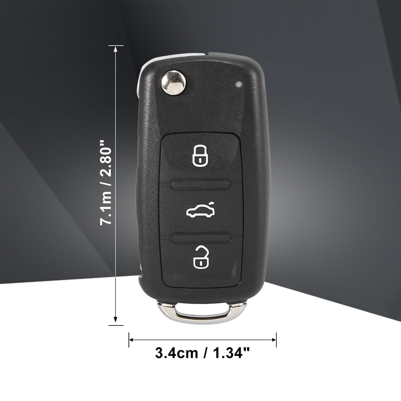 X AUTOHAUX 434MHz 5K0837202AD Keyless Entry Remote Key Fob for
