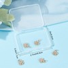 Beebeecraft 6pcs/box Four Leaf Clover Charms 18K Gold Plated Brass