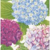 Caspari Hydrangea Garden Cocktail Napkin, Multicolored
