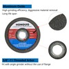 HONGUIS 3 Inch Grinding Stone Wheel for Metal,50 Grit Aluminum