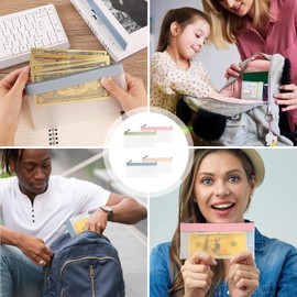 Yuannee Clear Pencil Bag,4 PCS Money Bags with Zipper Portable Transparent Pen Pouch Flexible Pencil Zipper Bag Portable Office Stationery Pouch Money Bags for Cosmetics Travel Storage