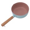 Wooden Handle Milk Pot Aluminum Alloy Multifunctional Flat Bottomed Noodle