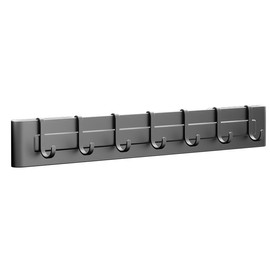 Yiliker Modern Gray Stainless Steel Wall-Mount Knife Rack 50CM+9 Hooks - Space-Saving Kitchen Organizer, No-Drill Storage for Knives & Utensils, Rust-Proof (19.7inches(50cm))