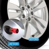 XDG 4Pcs Car Tire Covers Rustproof Metal Chrome Valve Stem