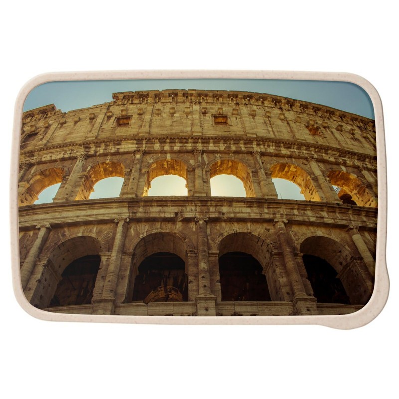 Fabulous Lunch Box with Cutlery White - Ancient Rome/Colosseum Under