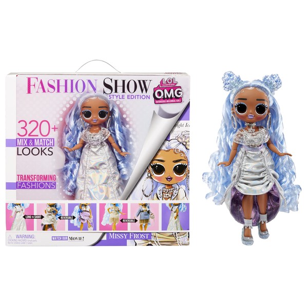LOL Surprise OMG Fashion Show Style Edition Dolls - Missy Frost - 10"/25 cm Doll with 320+ Fashion Looks - Includes Transforming Outfits, Accessories and More - Collectable - For Kids Ages 4+