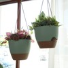 8 inch Hanging Planters, 2 Pack Self Watering Hanging Pots
