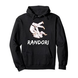 Japanese Judo Grappling Randori Pullover Hoodie, black