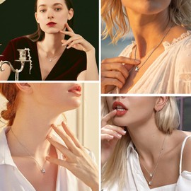 PROSILVER Sterling Silver Name Necklace Silver O Necklaces for Women Everyday Valentines Necklaces