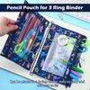 Lincia 6 Pack Back to School Pencil Pouch for 3