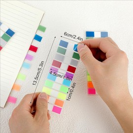 Dzrige 800 Pcs Sticky Tabs Page Markers Sticky Notes Labels Book Markers Tabs Stickers for Books, Teacher Supplies, Office Home Use