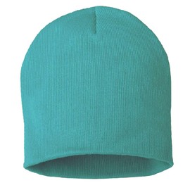 COUVER - Gorro unisex de punto acrílico sólido - Gorro cálido de invierno de 8 pulgadas, Azul-cielo, Medium-Large