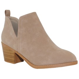 TRENDSUP Collection Women Booties (Khaki, us_footwear_size_system, adult, women, numeric, medium, numeric_9)