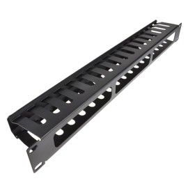 kenable Cable Management Bar 1U for Data Cabinet 19 Inch Rack with VENTS