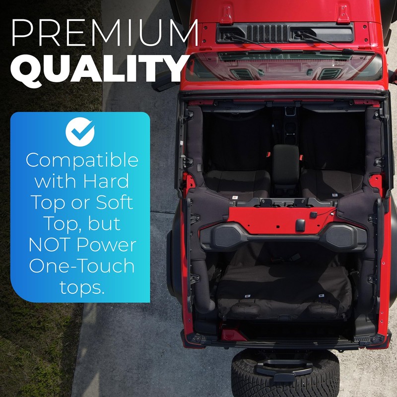 Koverz Neoprene Roll Bar Cover Padding Compatible with 2-Door Jeep