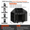 MyraLexis 52" BBQ Grill Cover for Outdoor Grill 1000D Heavy