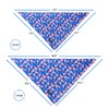 Maca Bates American Flag 4th of July Dog Bandana Fourth