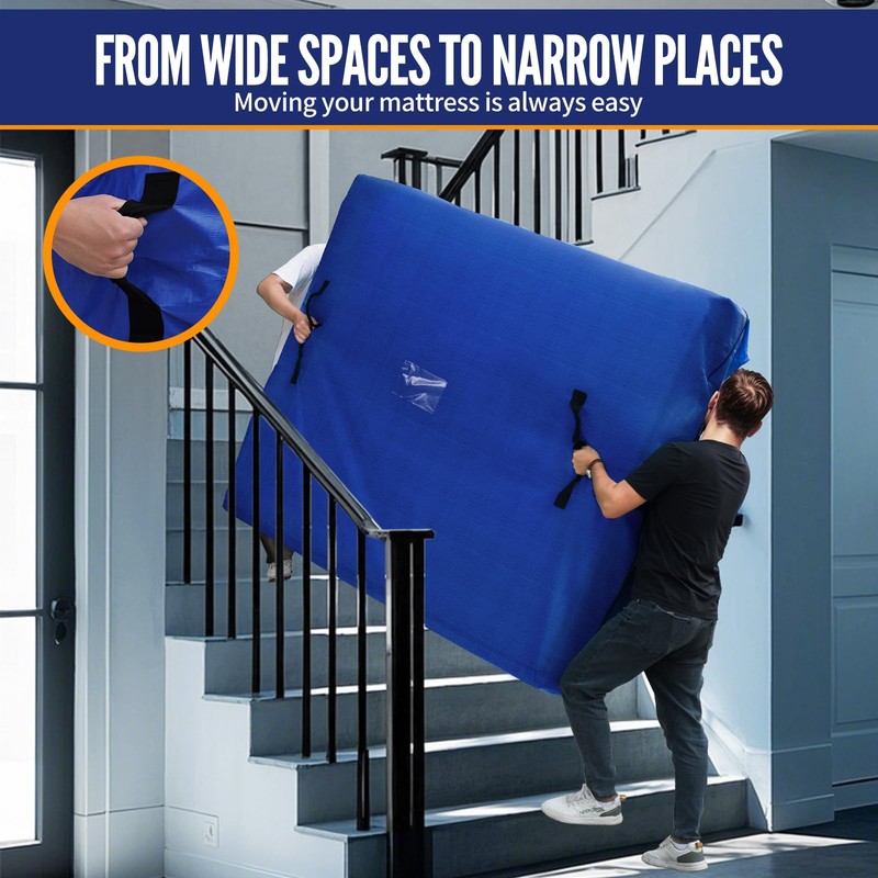 BAGAIL Mattress Bags for Moving, Mattress Covers with Heavy Duty