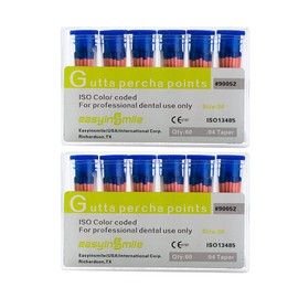 SNAWOP SNAWOP Gutta Percha Paper Points 2 Packs .02/.04/.06 Taper for Dental Endodontic Root Canal Treatment (#30, .04 Taper)
