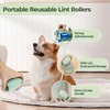 Washable Lint Roller, 2PCS Washable Reusable Gel Lint Roller, Portable