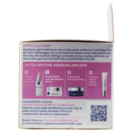NIVEA Cellular Expert Filler Day Cream Anti-Ageing Intensive SPF 15 50 ml Anti-Wrinkle Firming Hyaluronic Acid and Pure Folic Acid Moisturising Cream Face Anti-Ageing
