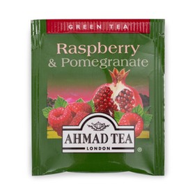 Ahmad Tea Green Tea, Raspberry & Pomegranate, 20 ct (Pack of 1) - Caffeinated & Sugar-Free