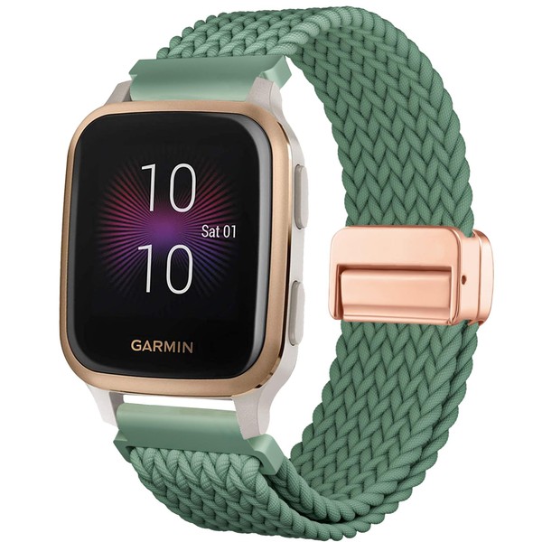 CUNUJIX Braided Bracelet Replacement for Garmin Venu Sq/Venu Sq 2