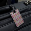 Retro Pretty Kitty Cats Pattern Rectangle Leather Luggage Card Carry-On