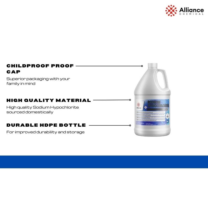 Alliance Chemical Sodium Hypochlorite Solution 12.5% - 4 Gallon Case