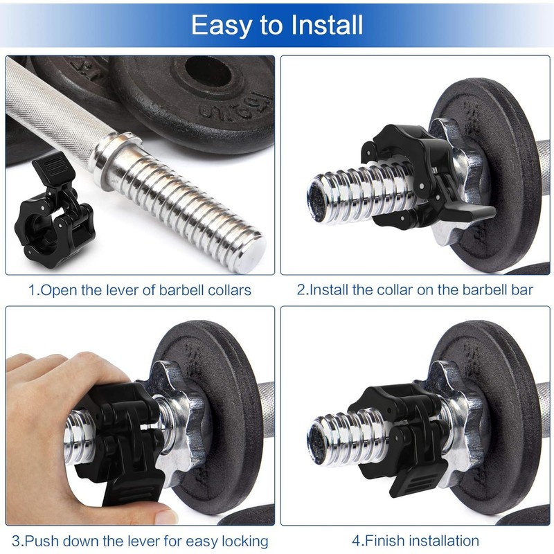 Hsthe Sea Sports Barbell Lock Collars, Olympia Quick Release, 50