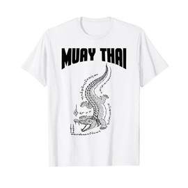 Cool Muay Thai Kickboxing Crocodile Sik Yant T-Shirt