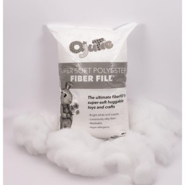 stoffmarkt reste truhe QjuTie Filling Cotton 1000 g Super Soft Filling Hypoallergenic Washable 95 °C Bright White and Smooth Craft Wadding for Teddies Filling Material (1 kg)