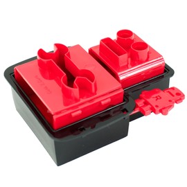 CuteZCute Robo Bread Bento Sandwich Stamping Cutter, Red/Black