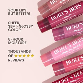 Bálsamo labial tintado natural Burt's Bees, Rosa, 2 unidades
