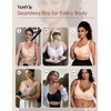 Vertvie Plus Size Full Coverage Wireless Supportive Comfortable Bra Back