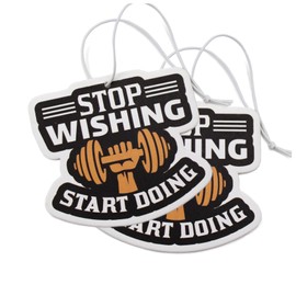 VmG-Store VmG-Store 2er Set Lufterfrischer Duftbaum Tuning frs Auto Duftspender Air Freshener Duft lustiger Anh?nger Design (193 Start Doing)