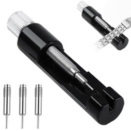 DAJIS Watch Strap Tool, Watch Tool for Watch Straps, Shortening Black Watchmaker Tool Set with 3 Additional Pin Remover for Households and Professional Watch Repair, black